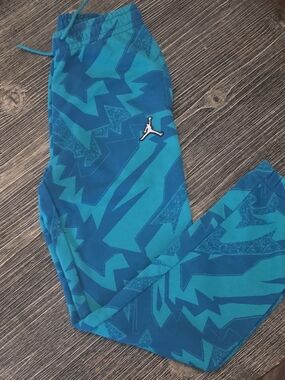 Jordan Teal & Dark Teal Graphic Jogger Pants